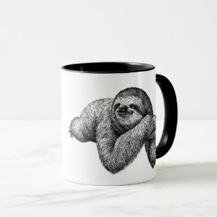 Sloth på träd mugg