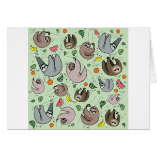 Sloth Party Hälsningskort