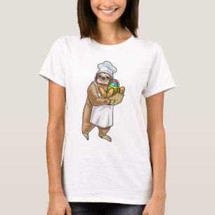 Sloth Påsk Baker T Shirt