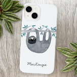 Sloth Personlig<br><div class="desc">Täck vattenfärgssluttning, perfekt för djur älskare, med skriptanpassad namntypografi. Ändra eller ta bort namn för att anpassa. Originalkonst av Nic Squirrell.</div>