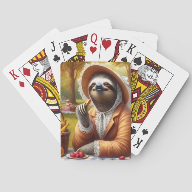Sloth Picnic Casinokort (Baksidan)