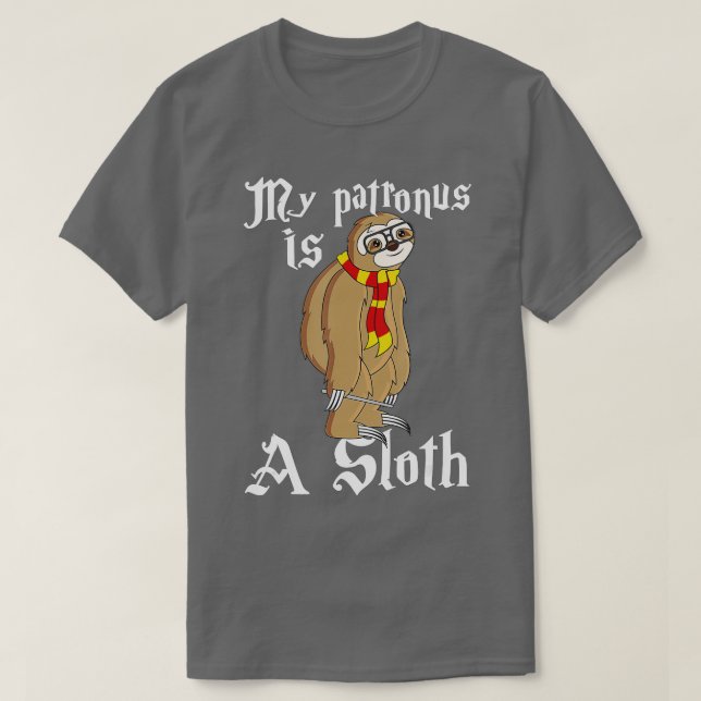 Sloth Pictures Patronus Charm Sloth Stuffed Animal T Shirt (Design framsida)