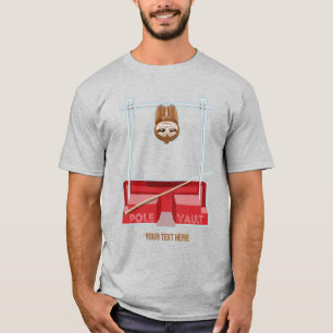 Sloth Pole Vault Athletics T Shirt