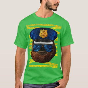 Sloth Police Officer Policeman Funny Police Lazy A T Shirt