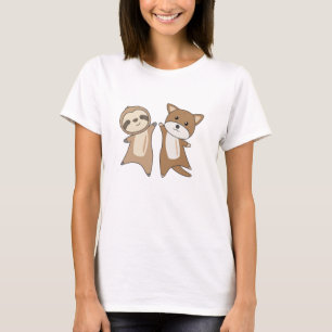 Sloth Puppy Hund Barn T Shirt
