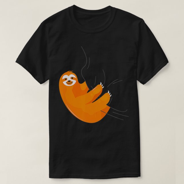 Sloth pyjamas sleepwear nattlig slöjd gåva t shirt (Design framsida)