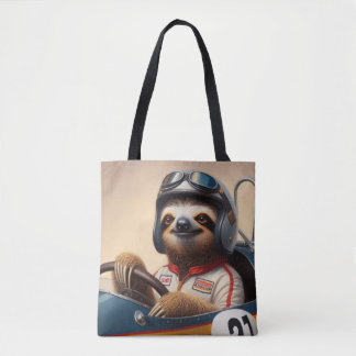 Sloth Racecar Driver Tygkasse