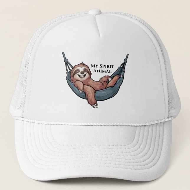Sloth Relaxing Hat Keps (Framsida)
