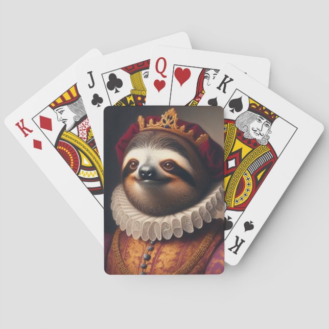 Sloth Renaissance Kung Casinokort (Baksidan)