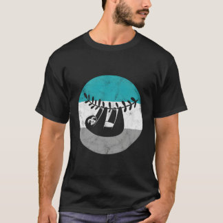 Sloth Retro Gift För manar Women Boys Girls T Shirt
