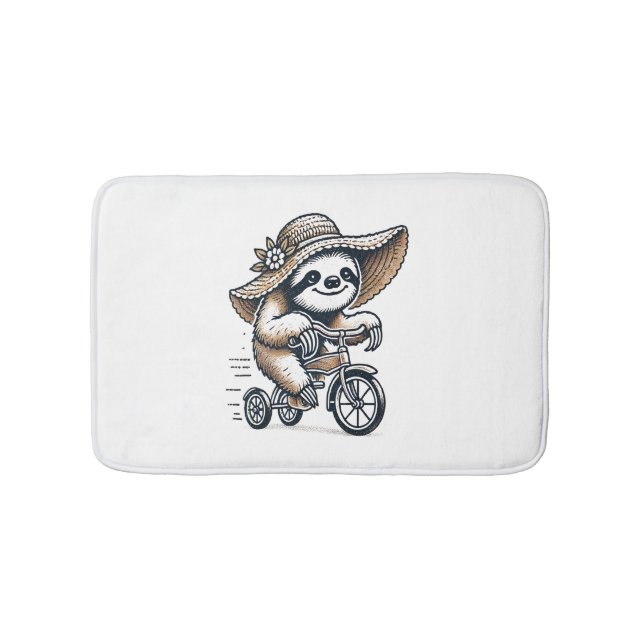 Sloth Riding Bike Badrumsmatta (Framsidan)