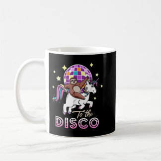 Sloth Riding Unicorn to the Disco 1476 Kaffemugg