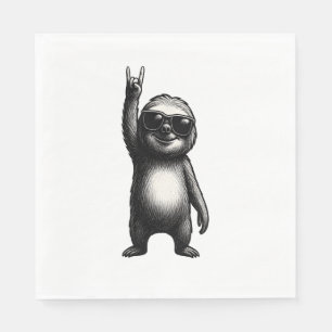 Sloth Rocking Dance Pappersservett