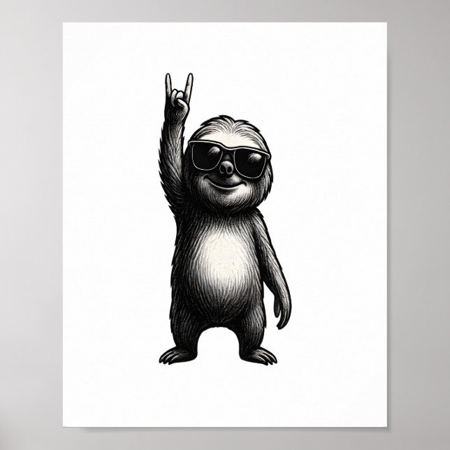 Sloth Rocking Dance Poster (Framsidan)