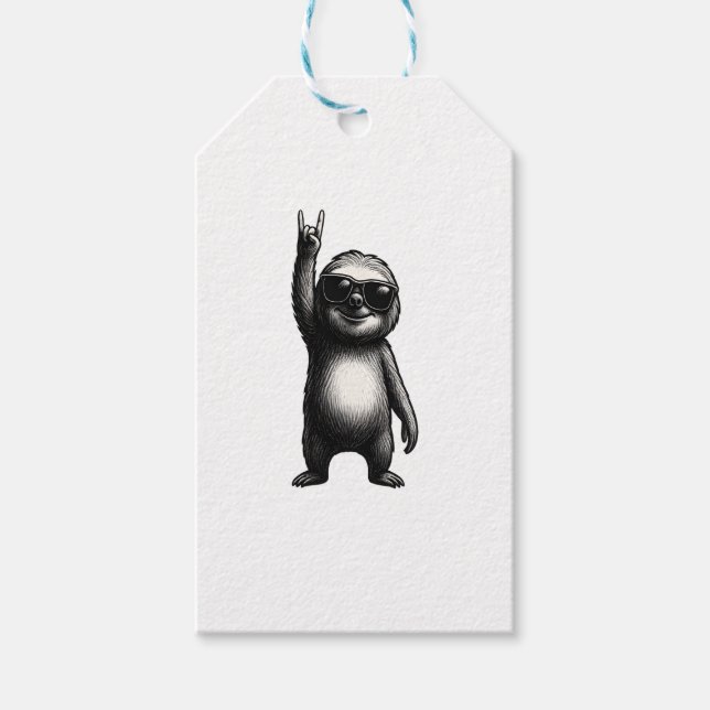 Sloth Rocking Dance Presentetikett (Framsidan)
