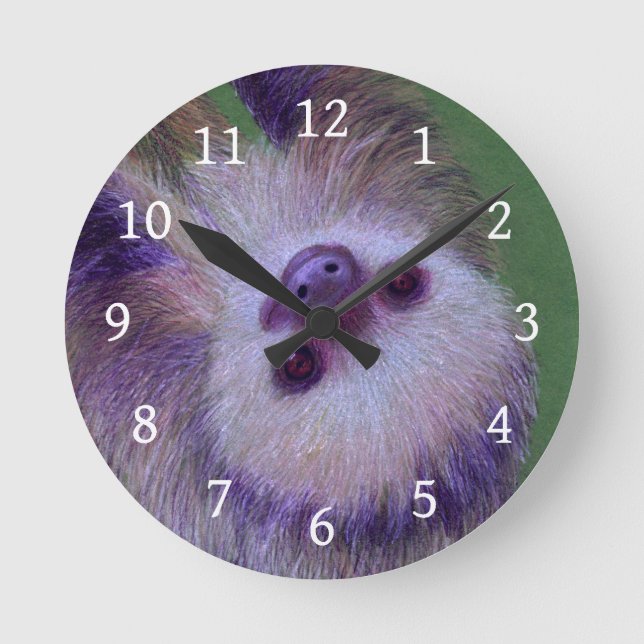 Sloth Rund Klocka (Framsida)