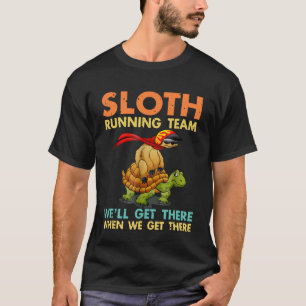 Sloth RunTeam Lundny Sloth Turtle För manar Wome T Shirt