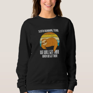 Sloth RunTeam Slow Walk Marathon Idrottsman T Shirt