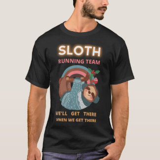 Sloth RunTeam T Shirt Kortärmad I Hate Peo