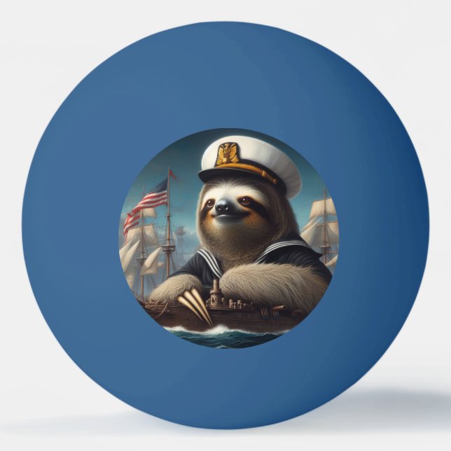 Sloth Sailor Pingisboll (Framsidan)