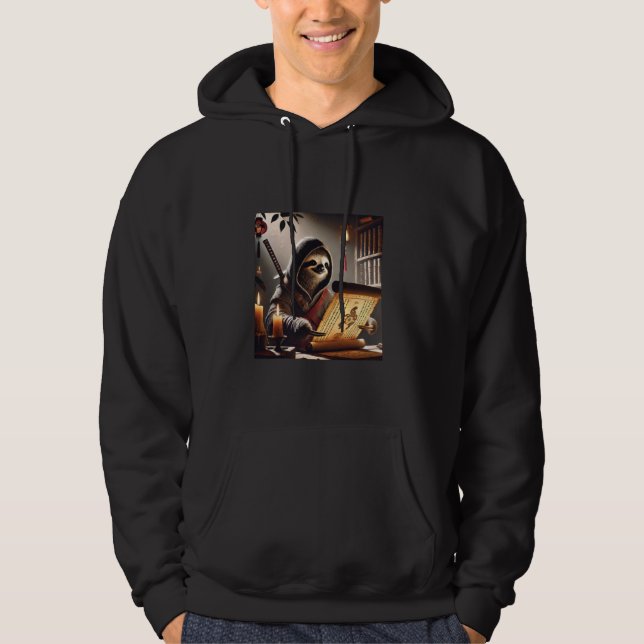 Sloth Samurai Assassin Hoodie (Framsida)