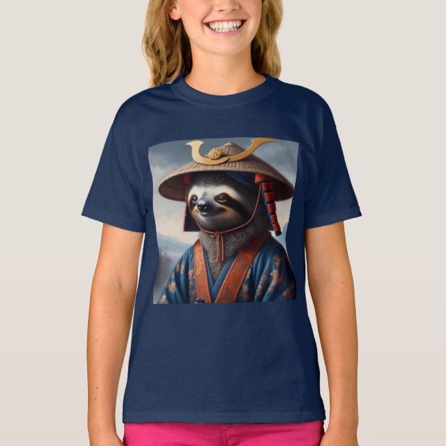 Sloth Samurai T Shirt (Framsida)