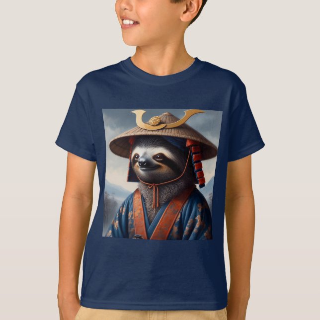 Sloth Samurai T Shirt (Framsida)