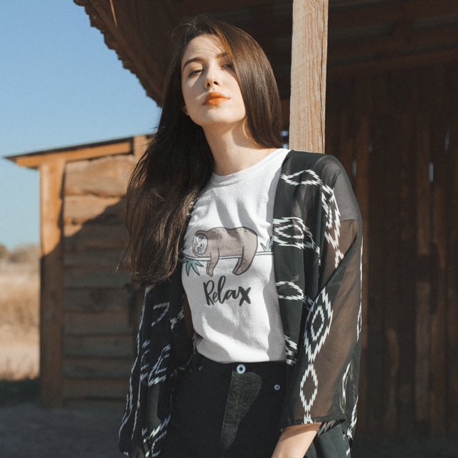Sloth Says - slappna av T Shirt (Skapare uppladdad)