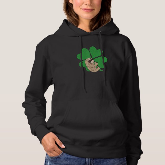 Sloth Shamrock Cute Clover Lazy St Patricks Day An T Shirt (Framsida)
