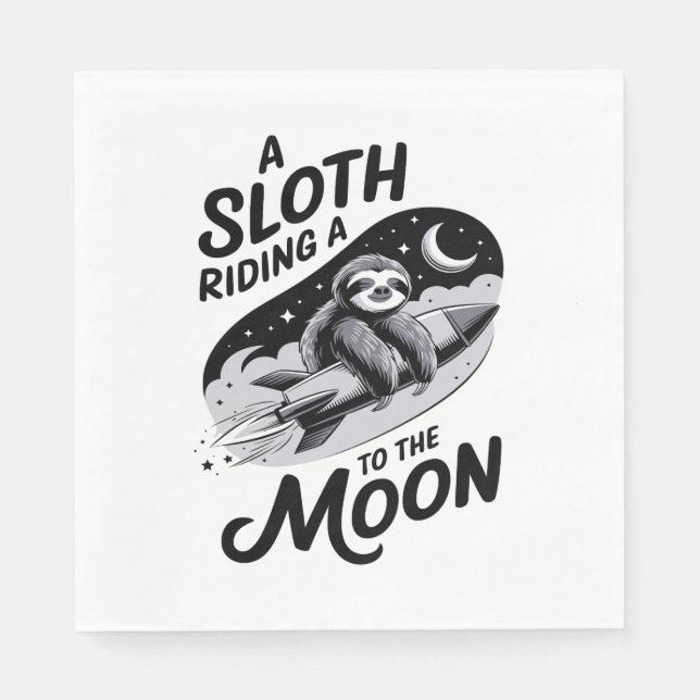 Sloth Shirt Safari jultomten Pappersservett (Framsidan)