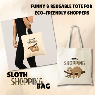 Sloth Shopping bag Tygkasse