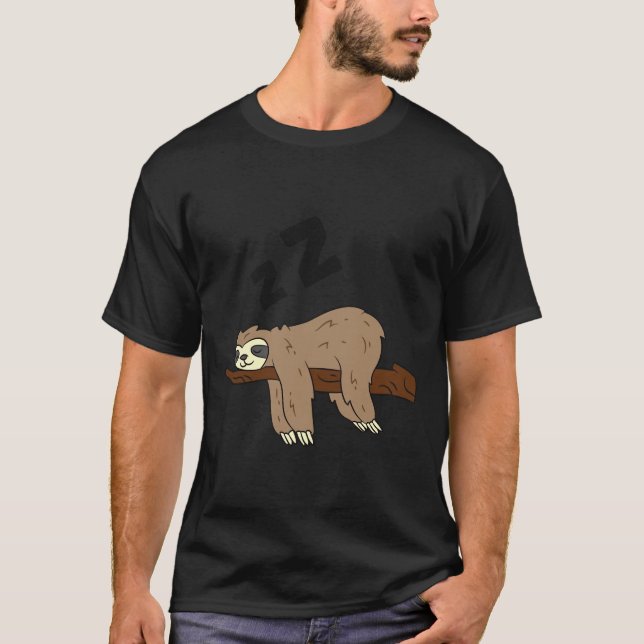 Sloth Sleeping Tired Sloth Napping Sloth T Shirt (Framsida)