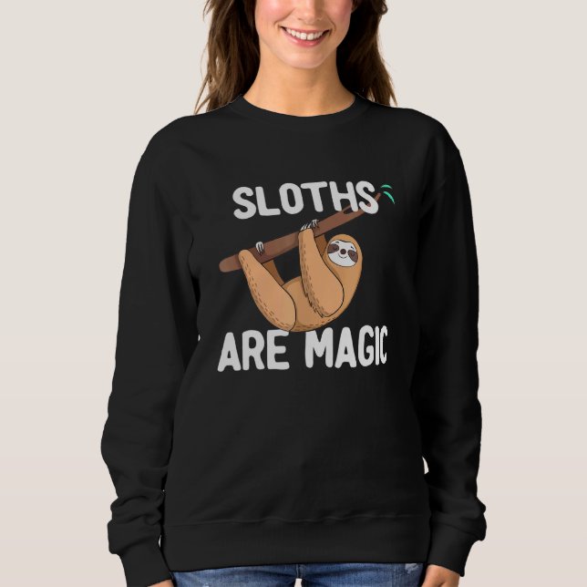 Sloth Sloths är magic Animal Lazy Kids T Shirt (Framsida)