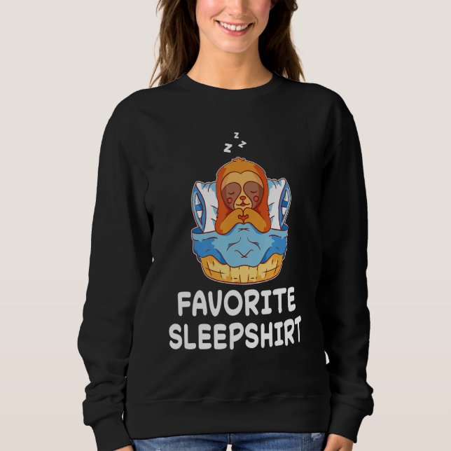 Sloth Sloths Nap Sleeping Sleep Pajama Pajamas Nig T Shirt (Framsida)