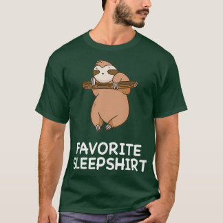 Sloth Sloths Nap Sleeping Sleep Pajama Pajamas Nig T Shirt