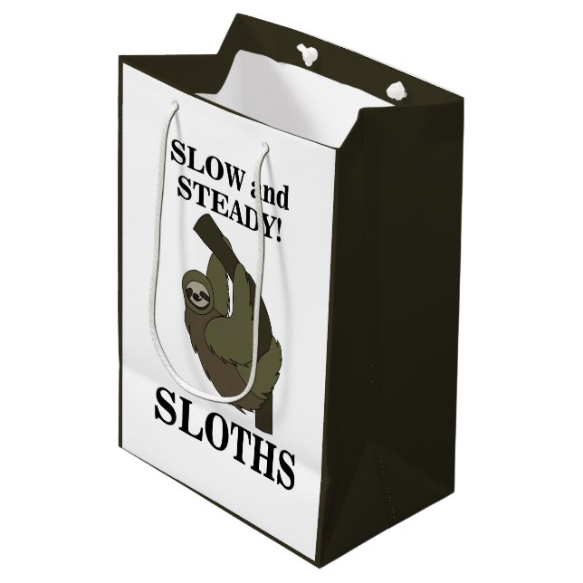 Sloth Sloths Slow and Steady Funny Sloth (Framsidan Vinklad)