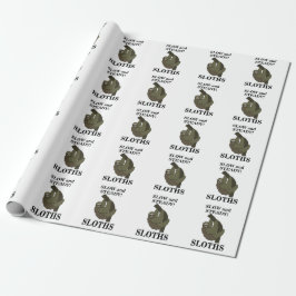 Sloth Sloths Slow and Steady Funny Sloth Presentpapper