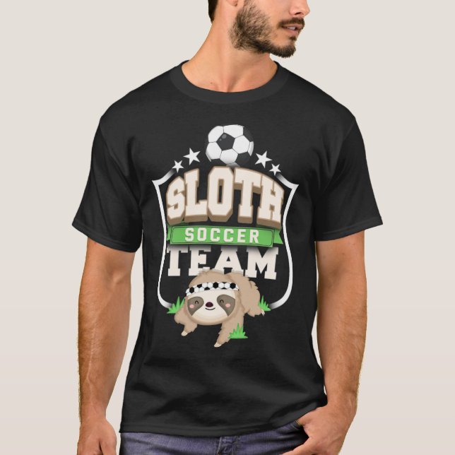 Sloth Soccer-hjärtslag T Shirt (Framsida)