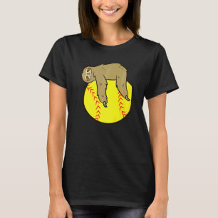 Sloth Softball Kärlek Softball Sloths T Shirt