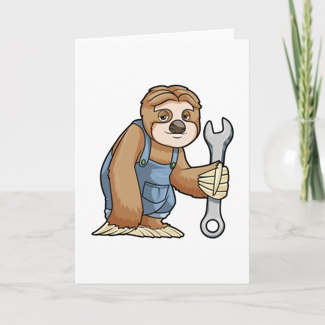 Sloth som Crateur med Wrench Kort (Framsida)