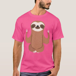 Sloth som gör yoga t shirt