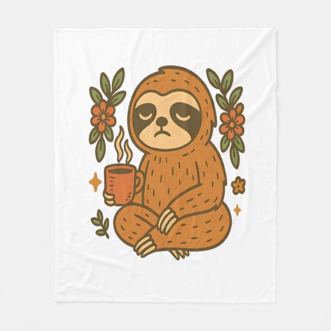 Sloth Spela Guitar Fleecefilt (Framsidan)