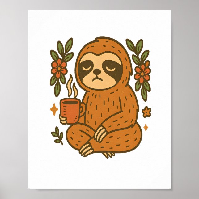 Sloth Spela Guitar Poster (Framsidan)