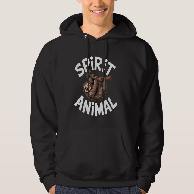 Sloth Spirit Animal Hoodie (Framsida)
