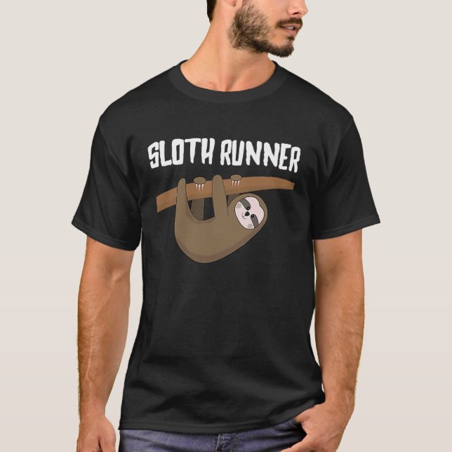 Sloth Springer Slow Springa Marathon T Shirt (Framsida)