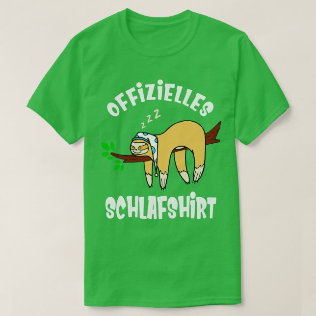 Sloth Ssov Shirt Pajamas Funny Sate Riser T (Design framsida)