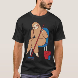 Sloth Städning sjunkande i viloläge Cute Sloth Laz T Shirt