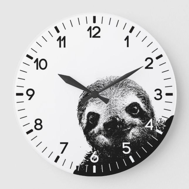 Sloth Stor Klocka (Framsida)