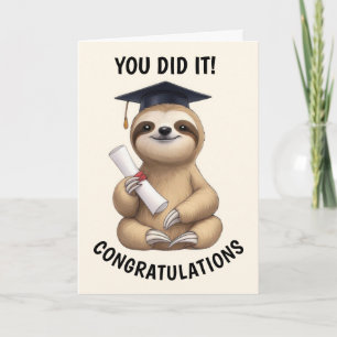 Sloth Studenten Kort