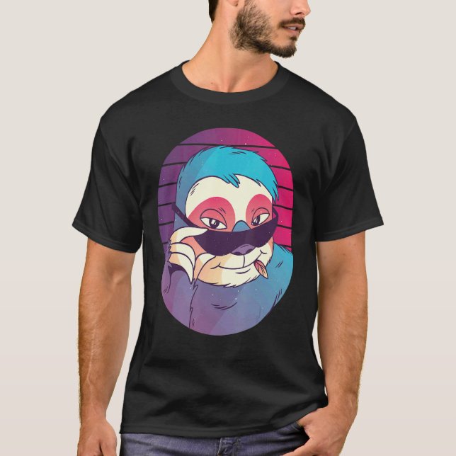 Sloth Sunglasses T Shirt (Framsida)